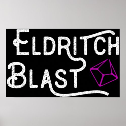 Warlock Eldritch Blast Tabletop RPG Gaming Poster