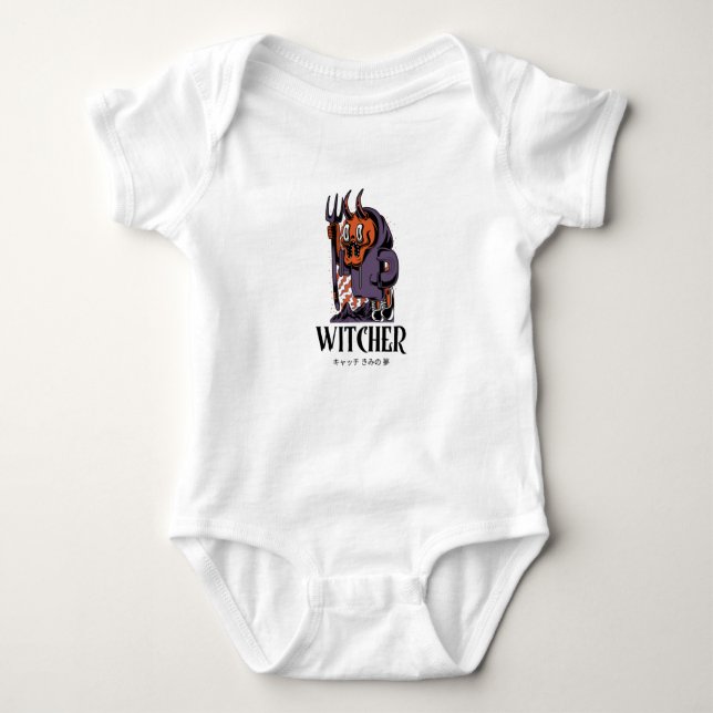 Warlock - Funny Witcher Design Baby Bodysuit (Front)