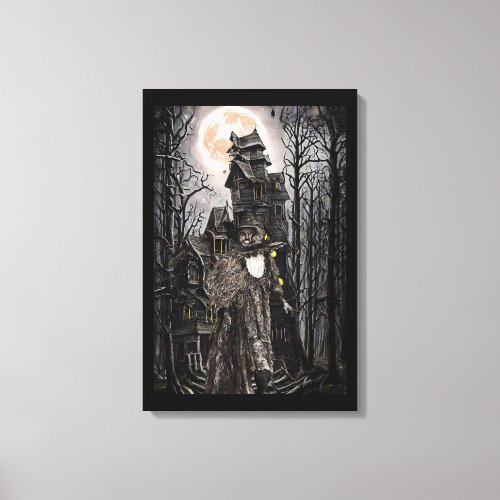 Warlock man witch haunted house fantasy dark art  canvas print