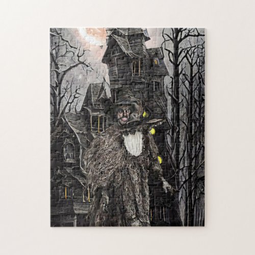 Warlock man witch haunted house fantasy dark art  jigsaw puzzle