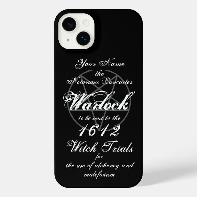 Warlock, Wizard, Witch Trials Gothic  iPhone Case (Back)