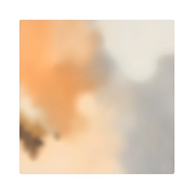 Warm Abstract Background Metal Print (Front)