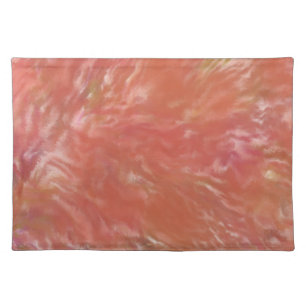 Warm Abstract Red Orange Art Print Cloth Placemat