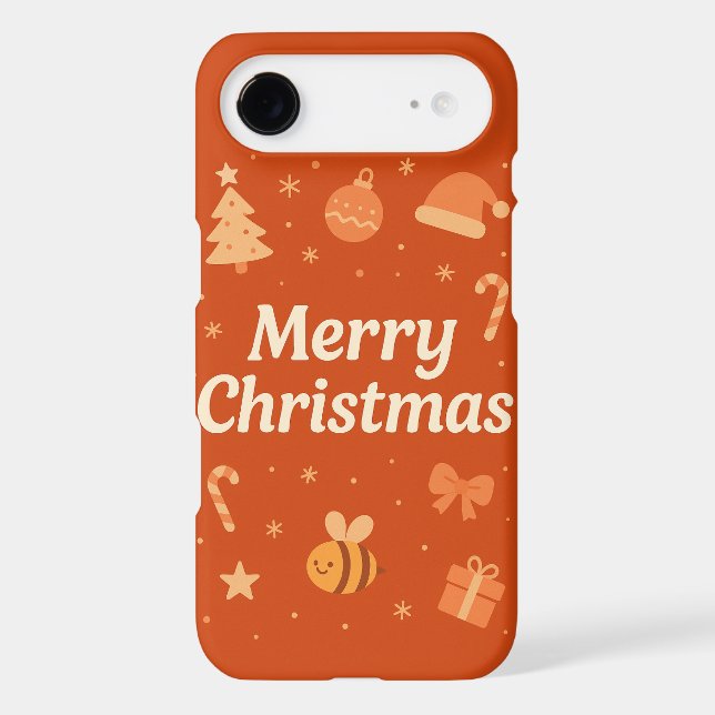 Warm Aesthetic Christmas Art – Cute Festive Icons  Case-Mate iPhone Case (Back)