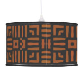 Warm African Geometric Tribal Design Pendant Lamp (Back)