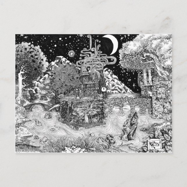 Warm Against the Night Postcard (Front)