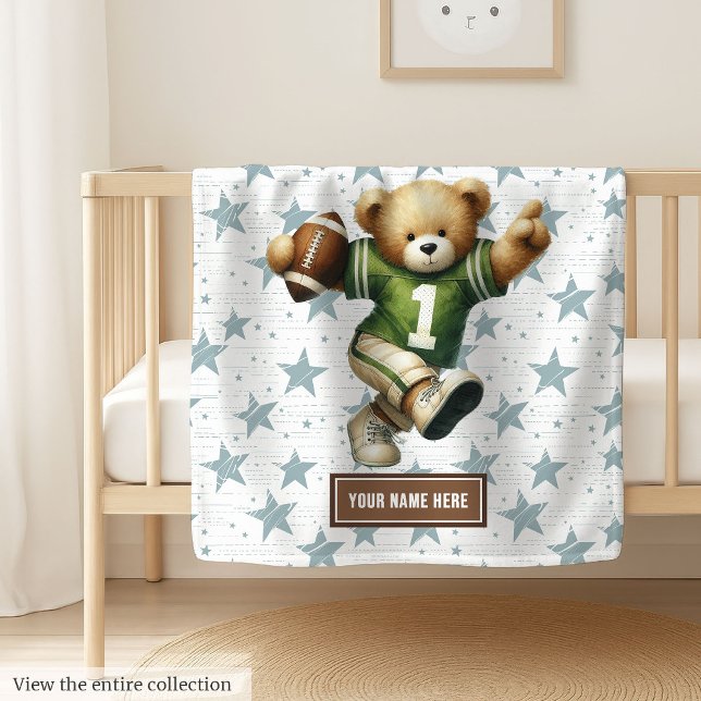  Warm American Football Teddy Bear Blanket Toddler ( Warm American Football Teddy Bear Blanket Toddler Present)