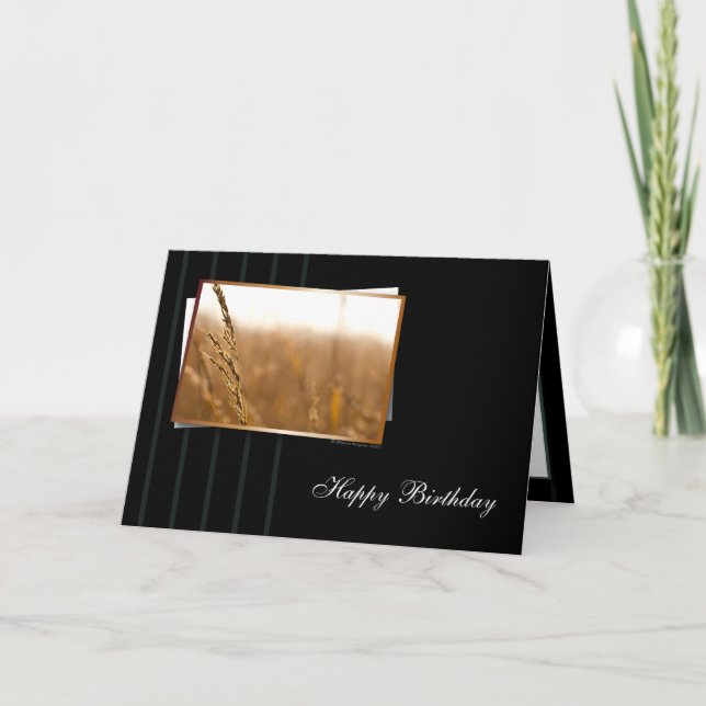 Warm and Classy Birthday Card (Front)