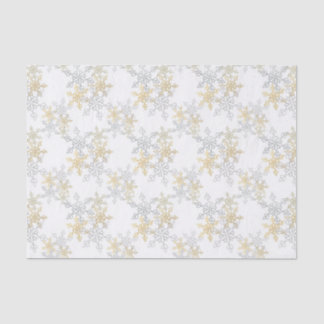 Warm and Cool Snowy Mandala Lace Pattern Tissue Paper