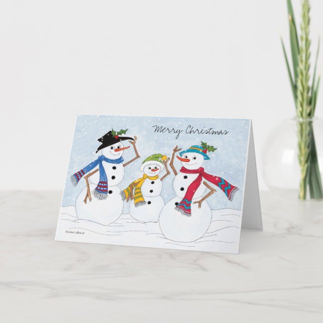 Warm and Cozy Christmas Holiday Card (Front)
