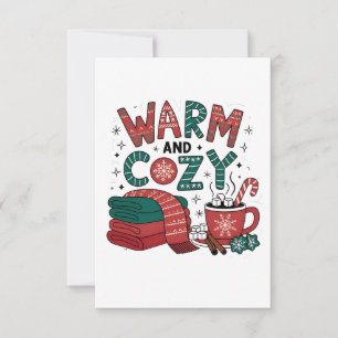 Warm And Cozy Christmas Hot Cocoa Xmas Invitation