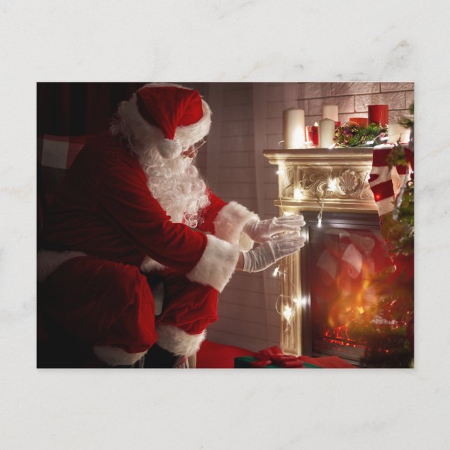 Warm and Cozy-- Christmas Postcard (Front)