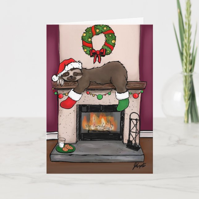 Warm And Cozy Holiday Card (Front)