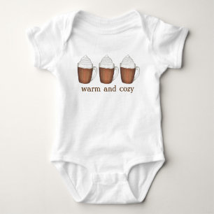 Warm and Cozy Holiday Hot Cocoa Chocolate Drink Baby Bodysuit