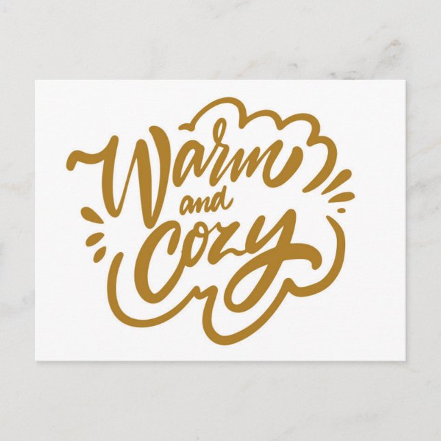 Warm and Cozy Postcard (Front)