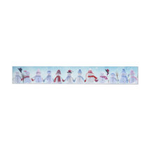 Warm and Cozy Snowmen - Long Sticker