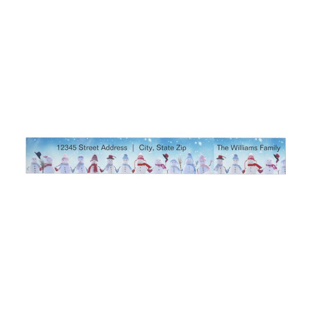 Warm and Cozy Snowmen - Return Address Label (Individual)