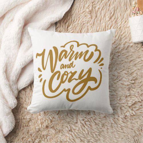 Warm and Cozy Throw Pillow