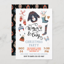 Warm and Cozy Winter Party Christmas Clothes Invitation