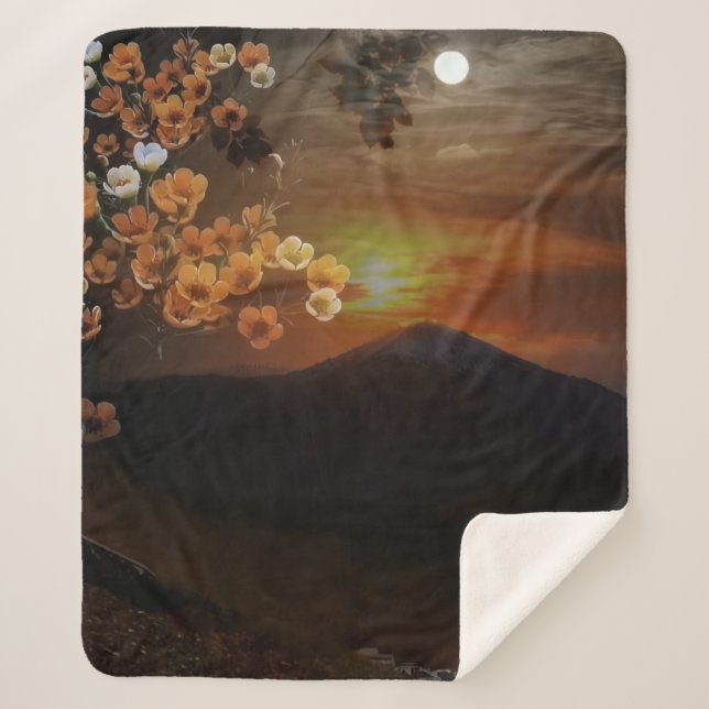 warm and enveloping. sherpa blanket (Front)
