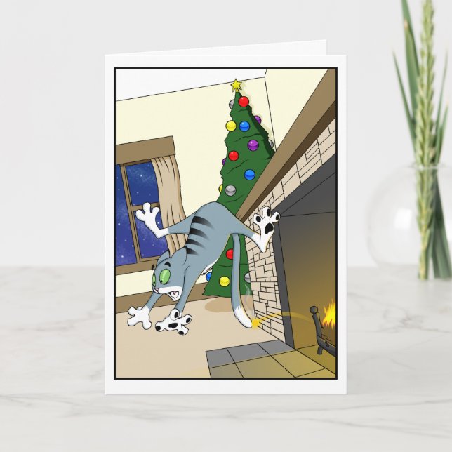 Warm and Fuzzy Holiday Card (Front)