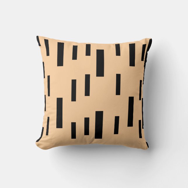Warm Apricot  Throw Pillow (Front)