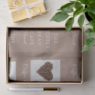 Warm Artisan Coffee Shop Business Branding Tissue Paper