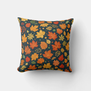 warm autumn leaves Cushion