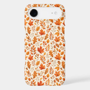 Warm Autumn Leaves Seamless Pattern iPhone 17 Air Case