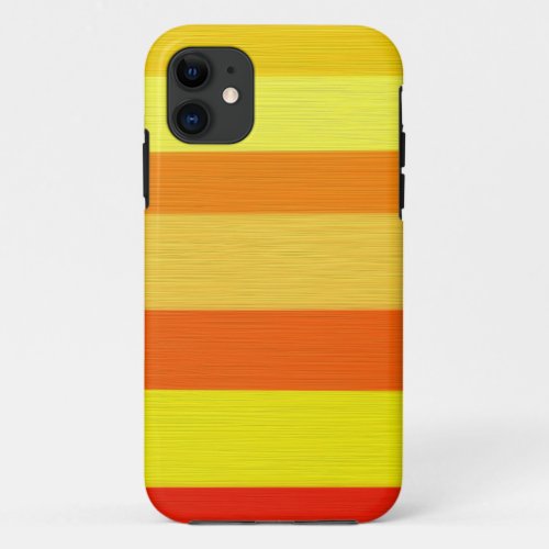 Warm Autumn Stripes iPhone 11 Case