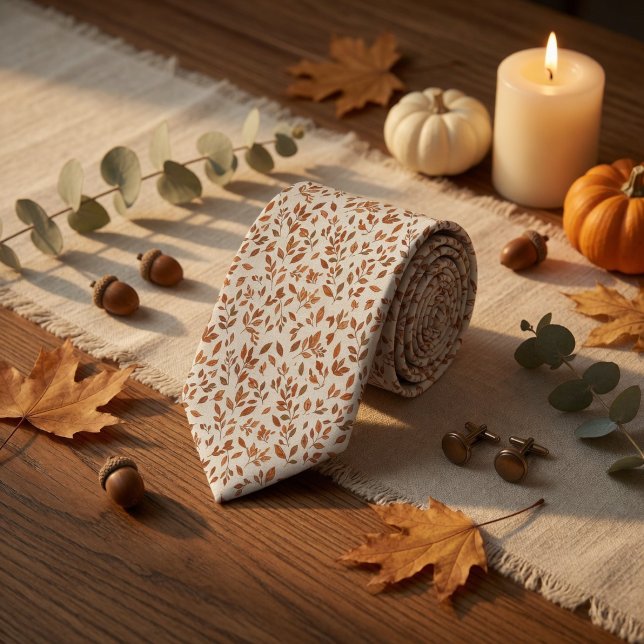 Warm Autumn Vibes Neck Tie (Creator Uploaded)