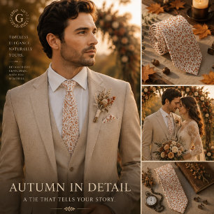 Warm Autumn Vibes Neck Tie