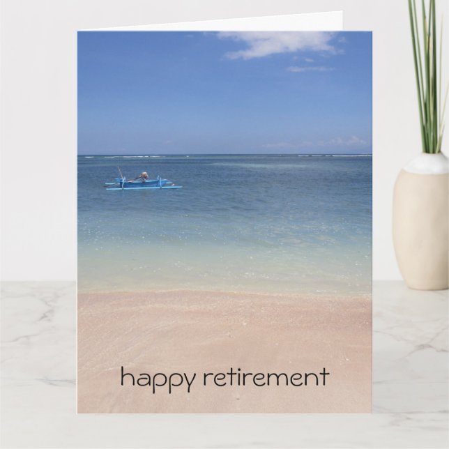 warm beach waters big card (Front)