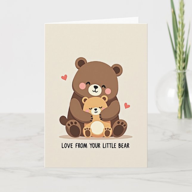 Warm Bear Hug Mothers Day Card (Front)