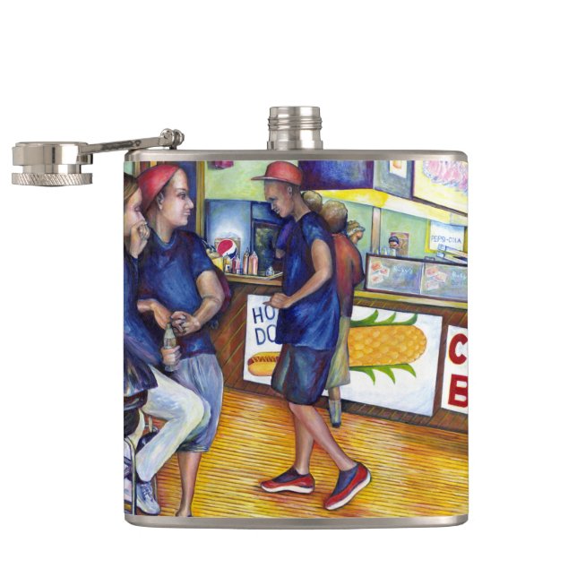 Warm Beer, Cold Men and I'm Hot Hip Flask (Opened)