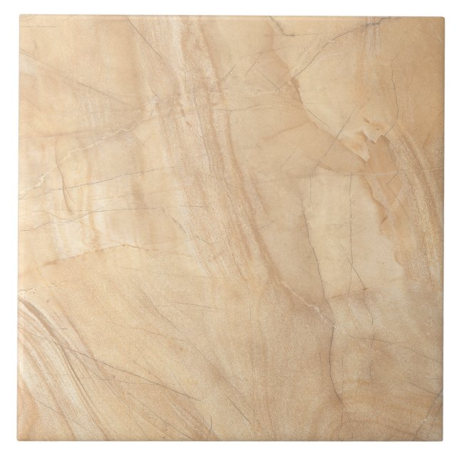Warm Beige Marble Texture Ceramic Tile (Front)