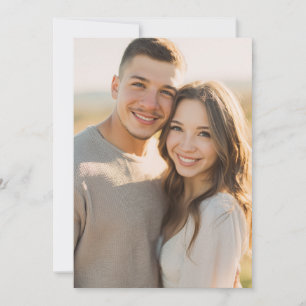 Warm Beige Realistic Photo Invitation