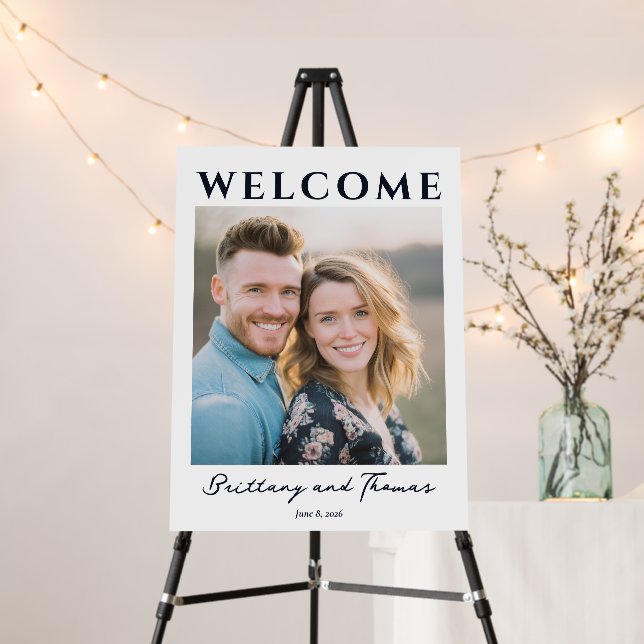 Warm Beige Romantic Photo Foam Board (In Situ (Stand))