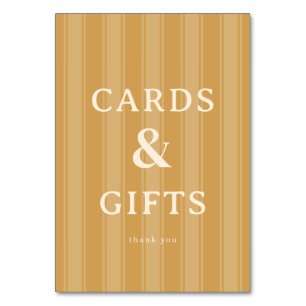 Warm Beige Serif Gratitude Card