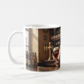 Warm Belgian Tavern Bartender Scene Mug