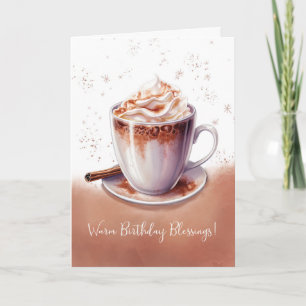 Warm Birthday Blessings with Cup of Comfort Card