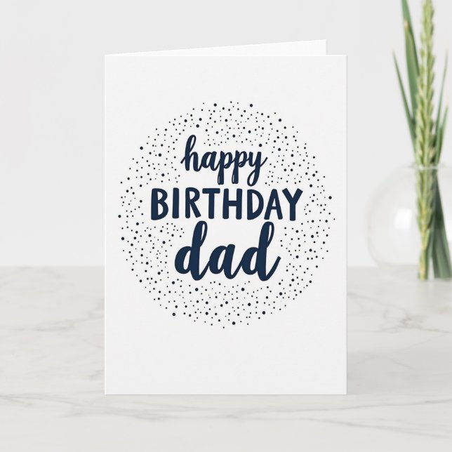 Warm Birthday Script Font Card (Front)