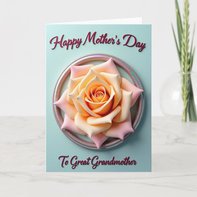 Warm Blossom Mothers Day Card (Front)