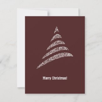 Warm Blue Corporate Christmas Tree QR code