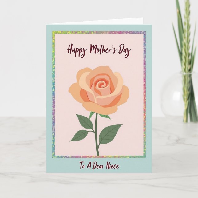 Warm Blush Mothers Day Card (Front)