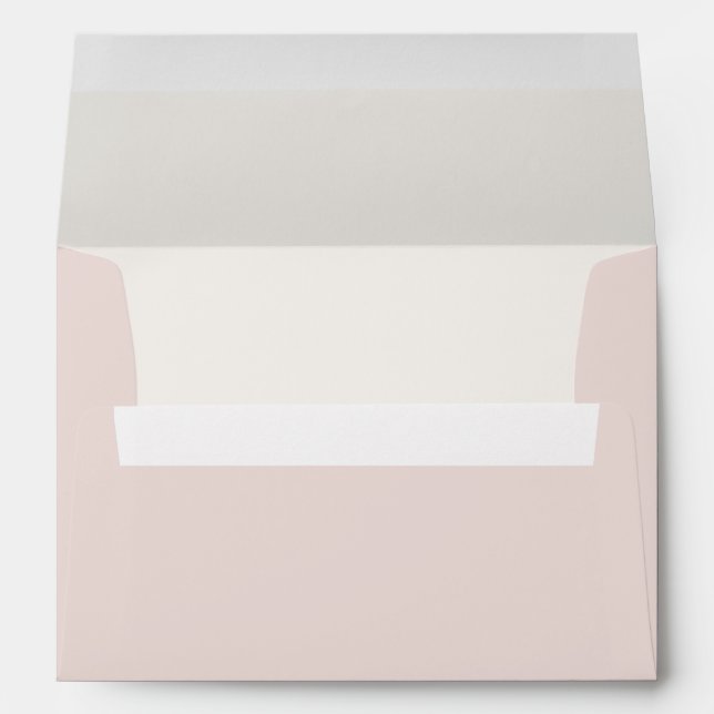 Warm Blush & Warm Ivory Wedding Envelope  (Back (Bottom))