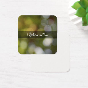 Warm Bright Dappled Light, Bokeh Photo Message