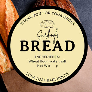 Warm Brown Bakery Sourdough Bread Sticker