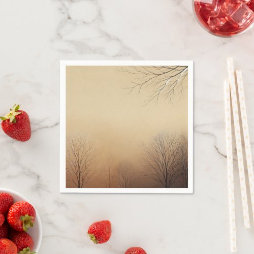 Warm Brown Sunset Fall Gradient Découpage Napkins