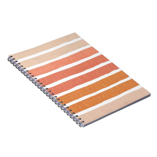 Warm Brush Strokes Palette Notebook (Right Side)